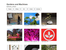 Tablet Screenshot of gardensandmachines.com